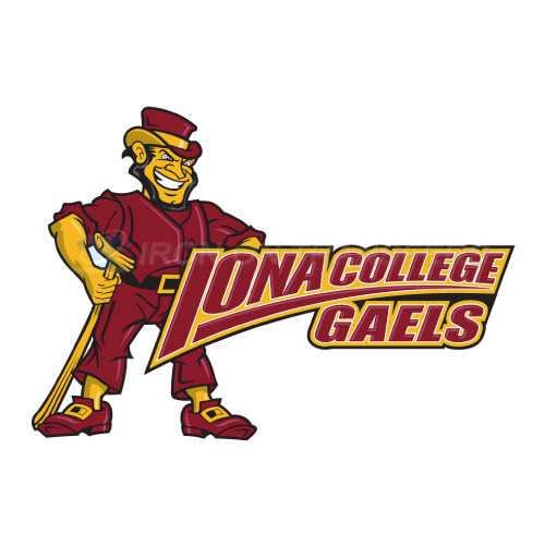 Iona Gaels Logo T-shirts Iron On Transfers N4642 - Click Image to Close